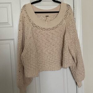 Chunky Knit Beige Sweater